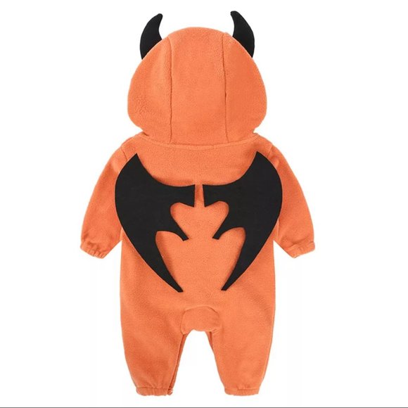 Baby🦇Autumn Romper Halloween Fleece Clothes BAT - Picture 2 of 6